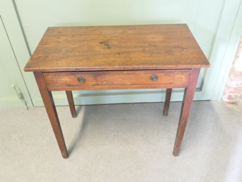 AN EARLY 19TH CENTURY OAK WRITING TABLE - ADDITIONAL PHOTO 3