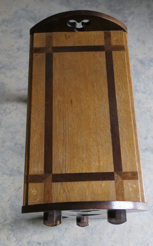 ARTS AND CRAFTS OAK APPRENTICE PIECE WINDOW SEAT - ADDITIONAL PHOTO 1
