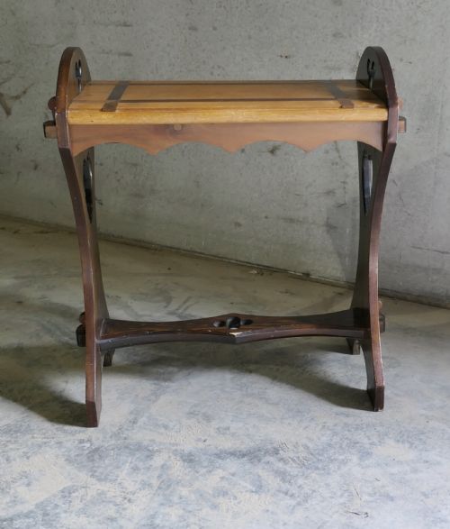 ARTS AND CRAFTS OAK APPRENTICE PIECE WINDOW SEAT - ADDITIONAL PHOTO 4