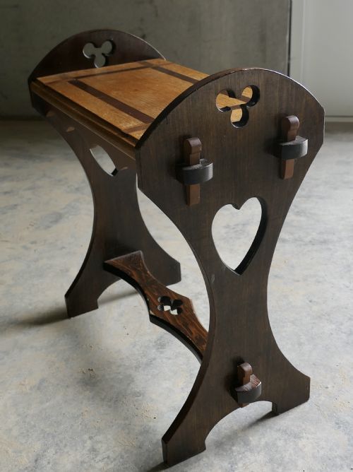 ARTS AND CRAFTS OAK APPRENTICE PIECE WINDOW SEAT - ADDITIONAL PHOTO 5