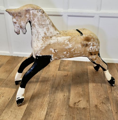 LARGE EX ROCKING HORSE PINE HORSE - ADDITIONAL PHOTO 2