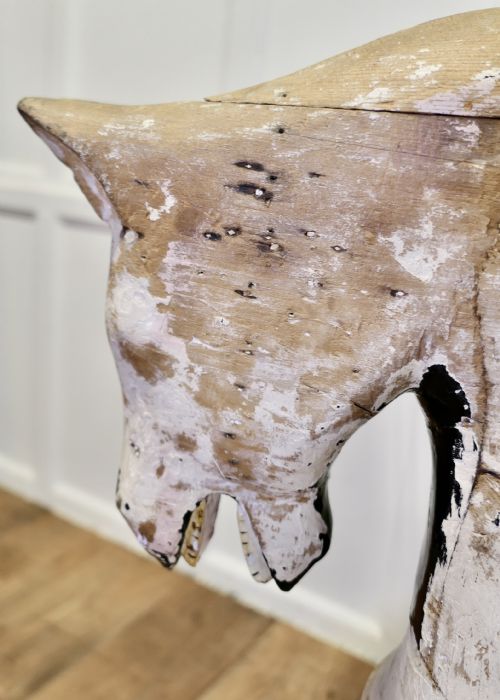 LARGE EX ROCKING HORSE PINE HORSE - ADDITIONAL PHOTO 5