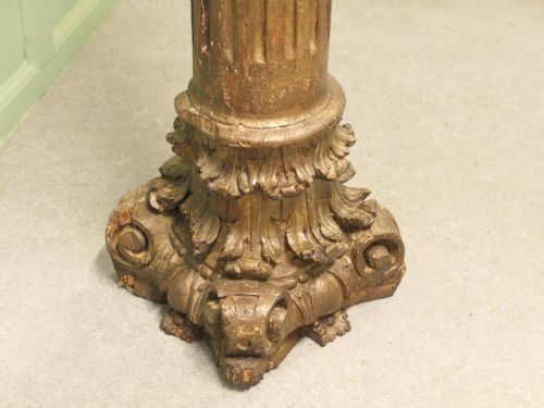 FRENCH CARVED GILT CORINTHIAN COLUMN - ADDITIONAL PHOTO 2