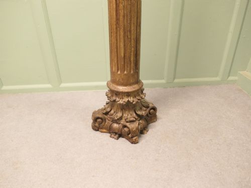 FRENCH CARVED GILT CORINTHIAN COLUMN - ADDITIONAL PHOTO 3