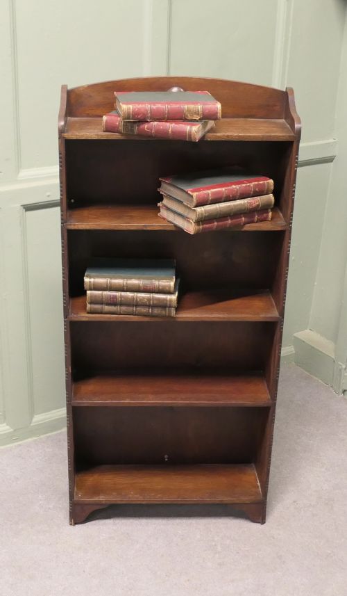 ART DECO BOOK CASE WITH MOULDINGS TO THE FRONT - ADDITIONAL PHOTO 2
