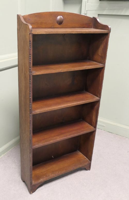 ART DECO BOOK CASE WITH MOULDINGS TO THE FRONT - ADDITIONAL PHOTO 3