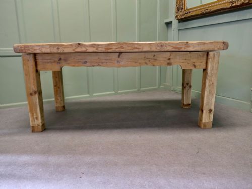 VICTORIAN RUSTIC PINE KITCHEN DINING OR WORK TABLE - ADDITIONAL PHOTO 3