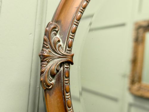 BEAUTIFUL ARTS AND CRAFTS OVAL COPPER WALL MIRROR - ADDITIONAL PHOTO 5