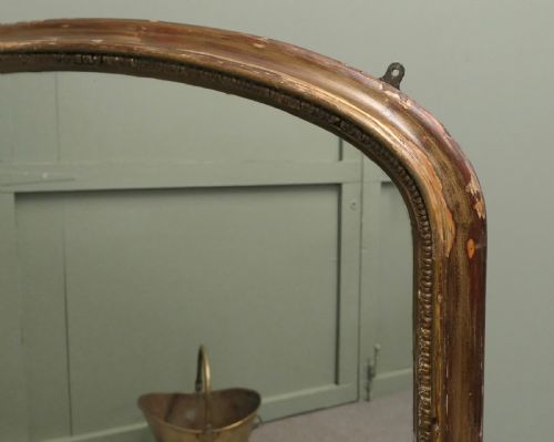 VERY LARGE VICTORIAN OVERMANTEL MIRROR - ADDITIONAL PHOTO 1