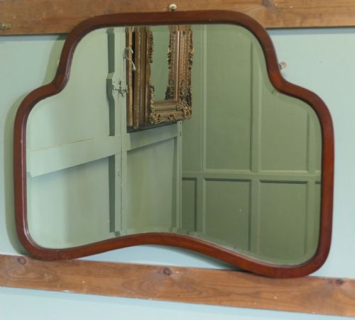 AN ATTRACTIVE ART DECO WALNUT MIRROR - ADDITIONAL PHOTO 3