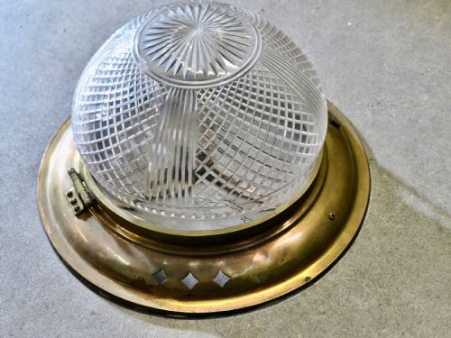 HUGE ART DECO CEILING LIGHT FROM AN EARLY PASSENGER LINER - ADDITIONAL PHOTO 3