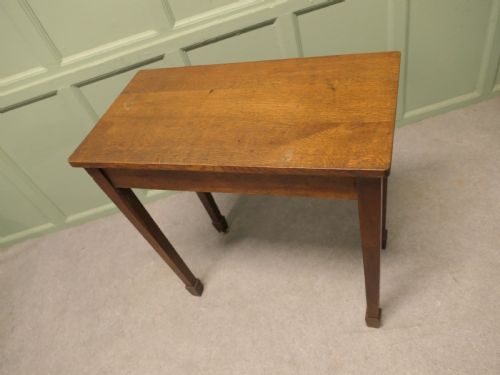 ARTS AND CRAFTS OAK OCCASIONAL TABLE OR SIDE TABLE - ADDITIONAL PHOTO 2