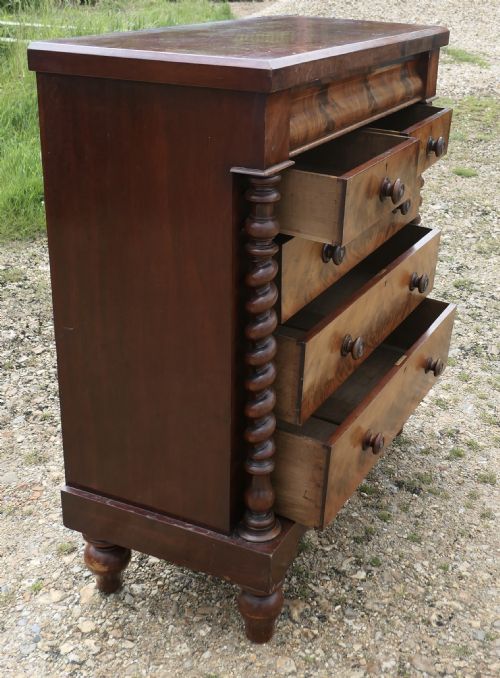 BIG VICTORIAN MAHOGANY CHEST OF DRAWERS SCOTCH CHEST - ADDITIONAL PHOTO 3