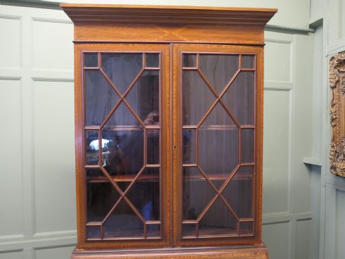 A GOOD QUALITY EDWARDIAN BUREAU BOOKCASE - ADDITIONAL PHOTO 3