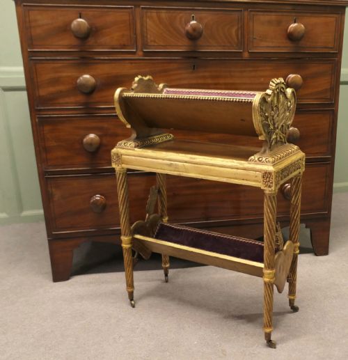 ITALIAN ROCOCO 2 TIER GOLD BOOK TROUGH - ADDITIONAL PHOTO 2