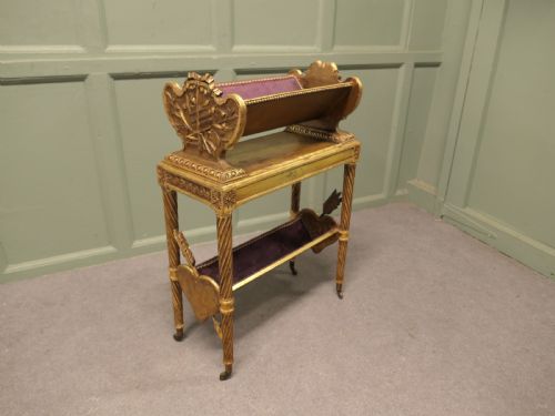 ITALIAN ROCOCO 2 TIER GOLD BOOK TROUGH - ADDITIONAL PHOTO 4