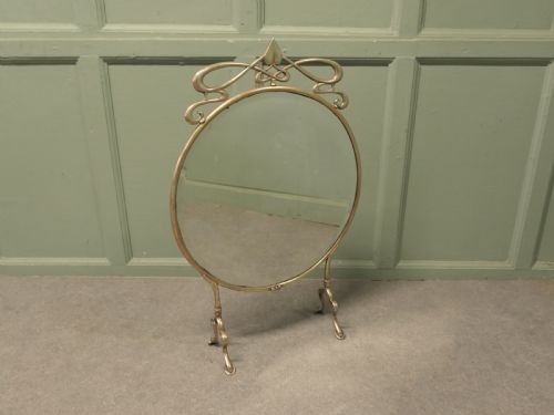 A SUPERB ART NOUVEAU MIRROR FIRE SCREEN - ADDITIONAL PHOTO 4