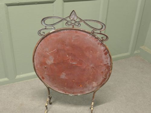 A SUPERB ART NOUVEAU MIRROR FIRE SCREEN - ADDITIONAL PHOTO 5