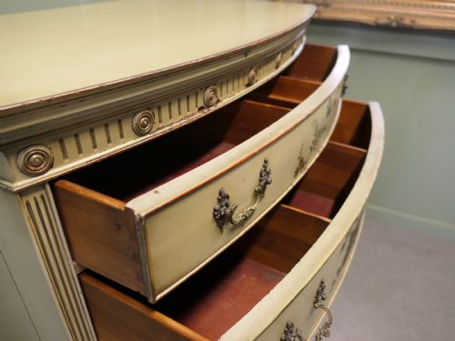 A CHARMING SHABBY CHINOISERIE CHEST ON CHEST SIGNED - ADDITIONAL PHOTO 1