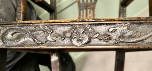 A HAND CARVED CHIPPENDALE HALL CHAIR APPRENTICE PIECE - ADDITIONAL PHOTO 1