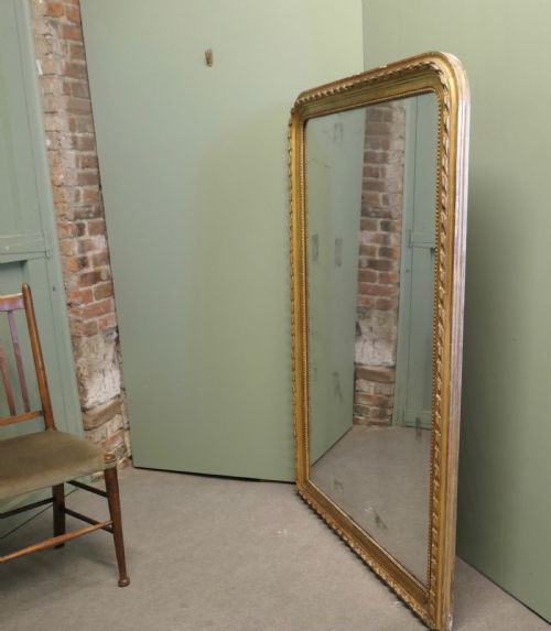 LARGE FRENCH 19TH CENTURY LOUIS PHILIPPE GILT MIRROR - ADDITIONAL PHOTO 2