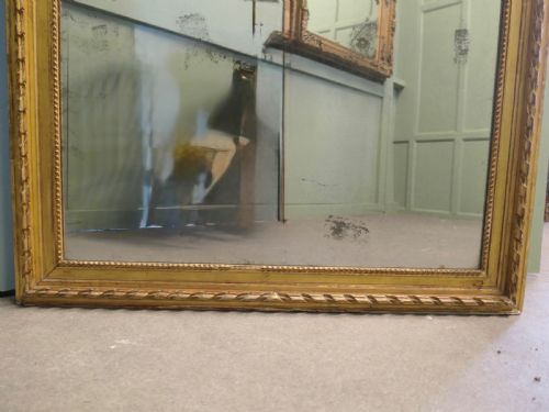 LARGE FRENCH 19TH CENTURY LOUIS PHILIPPE GILT MIRROR - ADDITIONAL PHOTO 4
