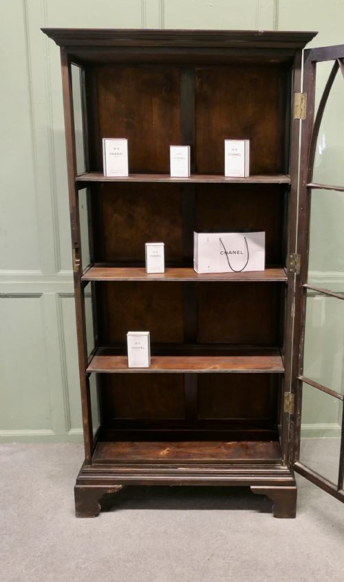 EARLY 19TH CENTURY BOOKCASE DISPLAY CABINET - ADDITIONAL PHOTO 1