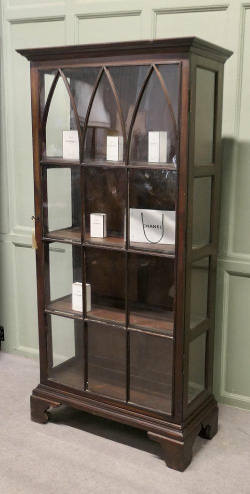EARLY 19TH CENTURY BOOKCASE DISPLAY CABINET - ADDITIONAL PHOTO 2