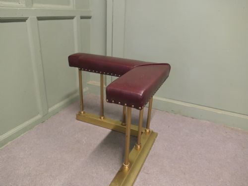 ART DECO BRASS CLUB FENDER FIRESIDE BENCH - ADDITIONAL PHOTO 5
