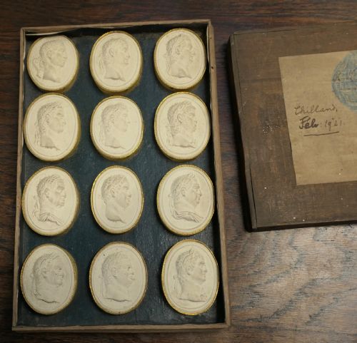 A Set of 12 Intaglios, Grand Tour Roman Emperors