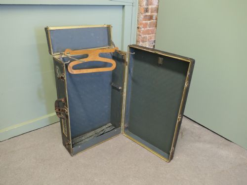 FRENCH CANVAS SUIT CASECABIN TRUNK CUNARDCHERBOURG - ADDITIONAL PHOTO 2