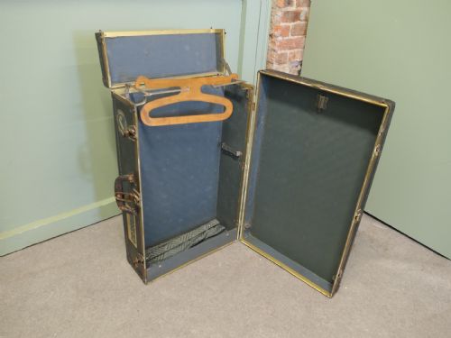 FRENCH CANVAS SUIT CASECABIN TRUNK CUNARDCHERBOURG - ADDITIONAL PHOTO 3