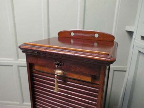 VICTORIAN PEDESTAL FILING CABINET RECEPTION DESK GREETER - ADDITIONAL PHOTO 2