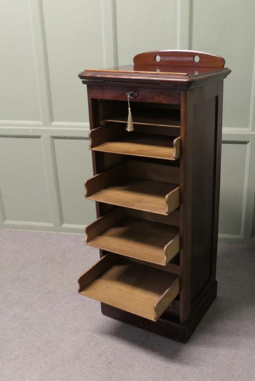 VICTORIAN PEDESTAL FILING CABINET RECEPTION DESK GREETER - ADDITIONAL PHOTO 3