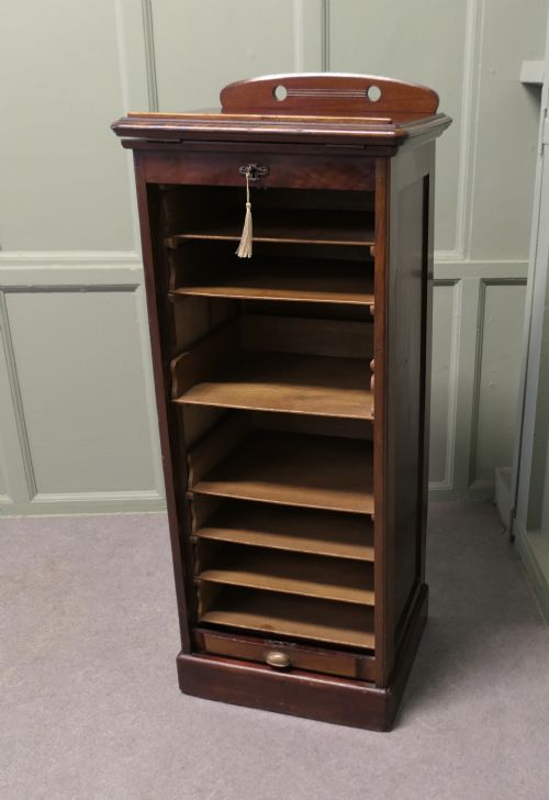 VICTORIAN PEDESTAL FILING CABINET RECEPTION DESK GREETER - ADDITIONAL PHOTO 4