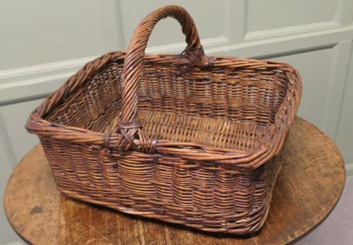 Costermonger’s Antique Wicker Flower and Fruit Basket