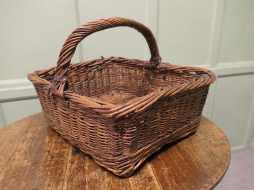 fig 1. Costermonger’s Antique Wicker Flower and Fruit Basket