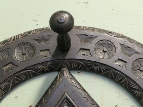 GOTHIC HORSESHOE COAT AND TACK RACK WITH MIRROR - ADDITIONAL PHOTO 1