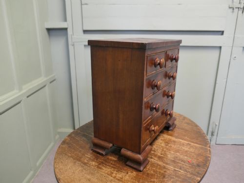 VICTORIAN MINIATURE CHEST OF DRAWERS AN APPRENTICE PIECE - ADDITIONAL PHOTO 3