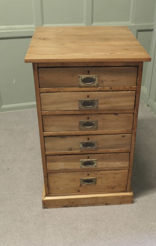 19TH CENTURY SHALLOW PINE FILING DRAWERS - ADDITIONAL PHOTO 1