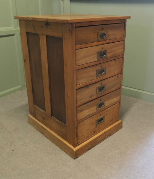 19TH CENTURY SHALLOW PINE FILING DRAWERS - ADDITIONAL PHOTO 2