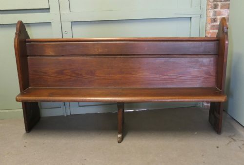 2 Pitch Pine Arts and Crafts Church Pews or Benches