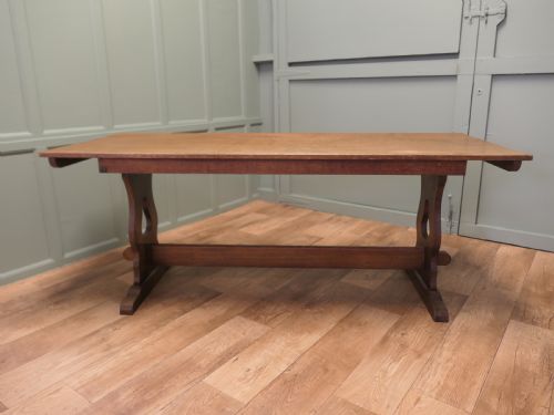 Arts and Crafts Golden Oak Refectory Dining Table