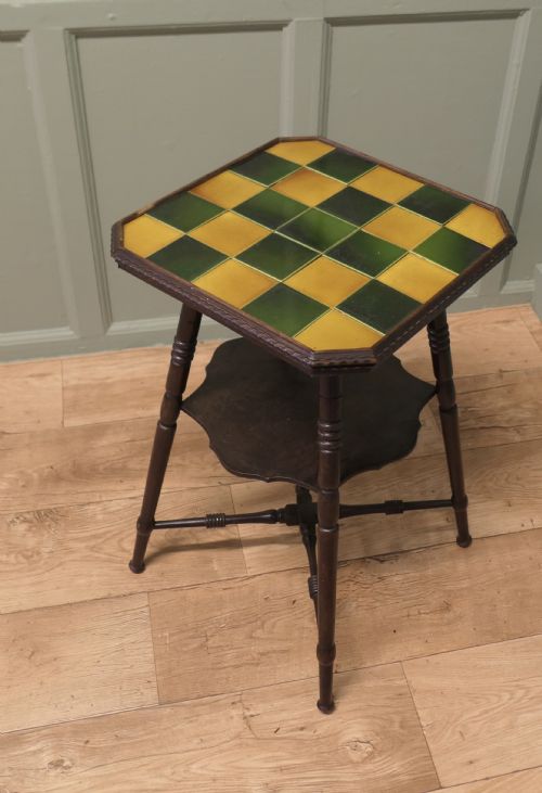 Shapland & Petter Arts & Crafts Tiled Top Table