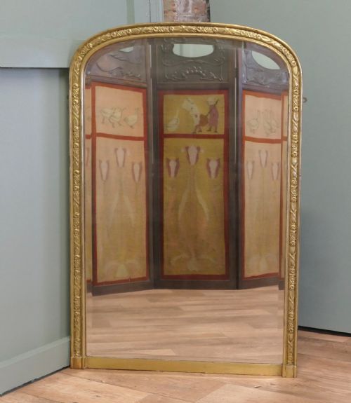Tall French 19th Century Louis Philippe Wall Mirror 