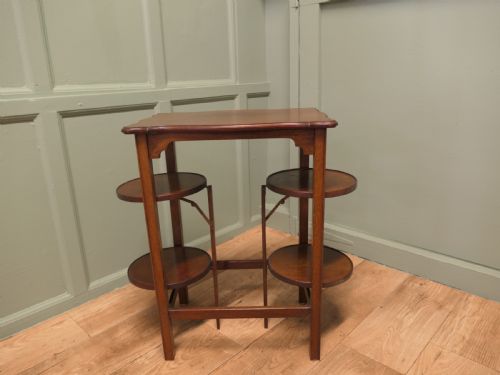Attractive Side Table with a Double Cake Stand  