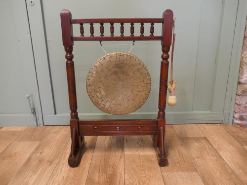 Floor Standing Arts and Crafts Dinner Gong