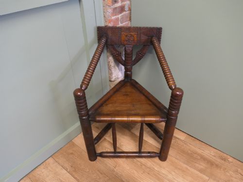 19th Century Antique Oak Turner's Armchair.
