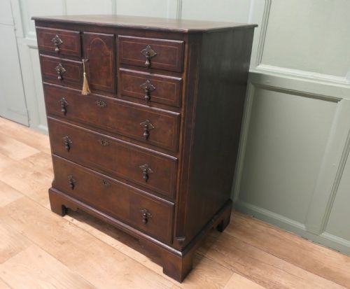 18th Century Georgian Norfolk Walnut and Oak Chest of Drawers