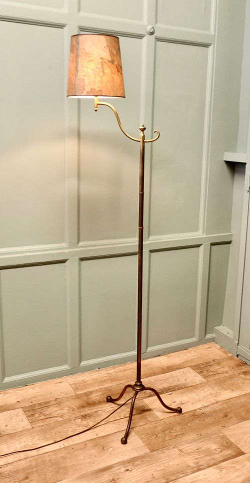 French Arts and Crafts Floor Lamp, Reading Lamp
